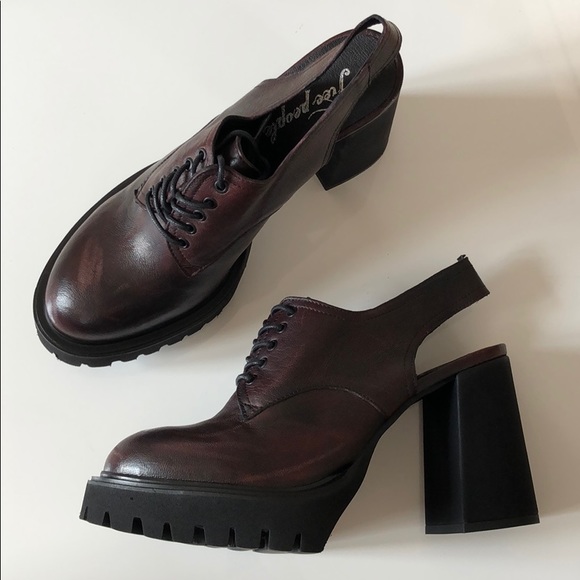 NWT Free People Salem Slingback Platform shoes - Picture 5 of 12